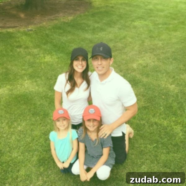 A photo of our family minus the little boy who would join us.