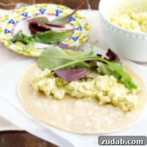 Creamy Avocado Egg Wrap 2 Healthy Avocado Dill Egg Salad Wrap