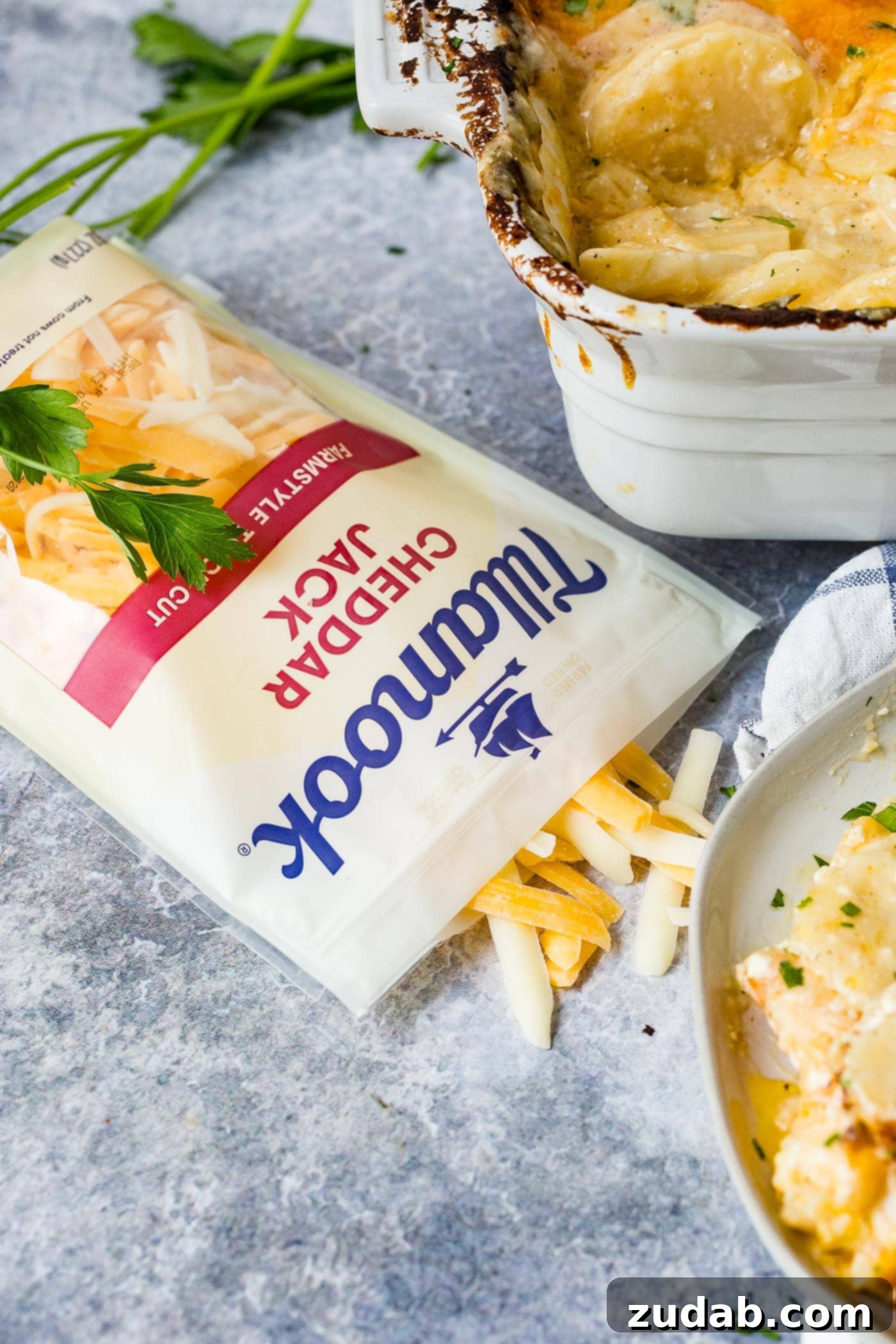 The Best Cheesy Potato Casserole Side Dish 5 Tillamook Farmstyle Thick Cut Cheese Shreds