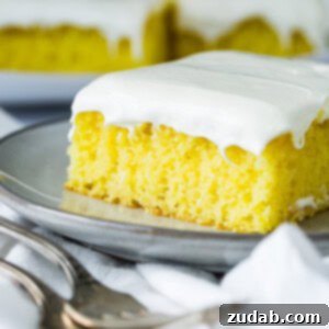 Lemon Jello Cake with Frosting