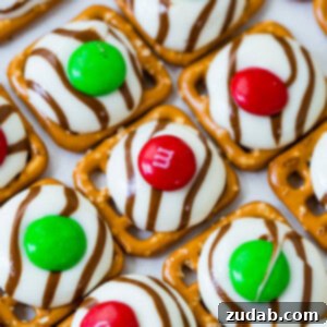 Christmas M&M Pretzel Hugs