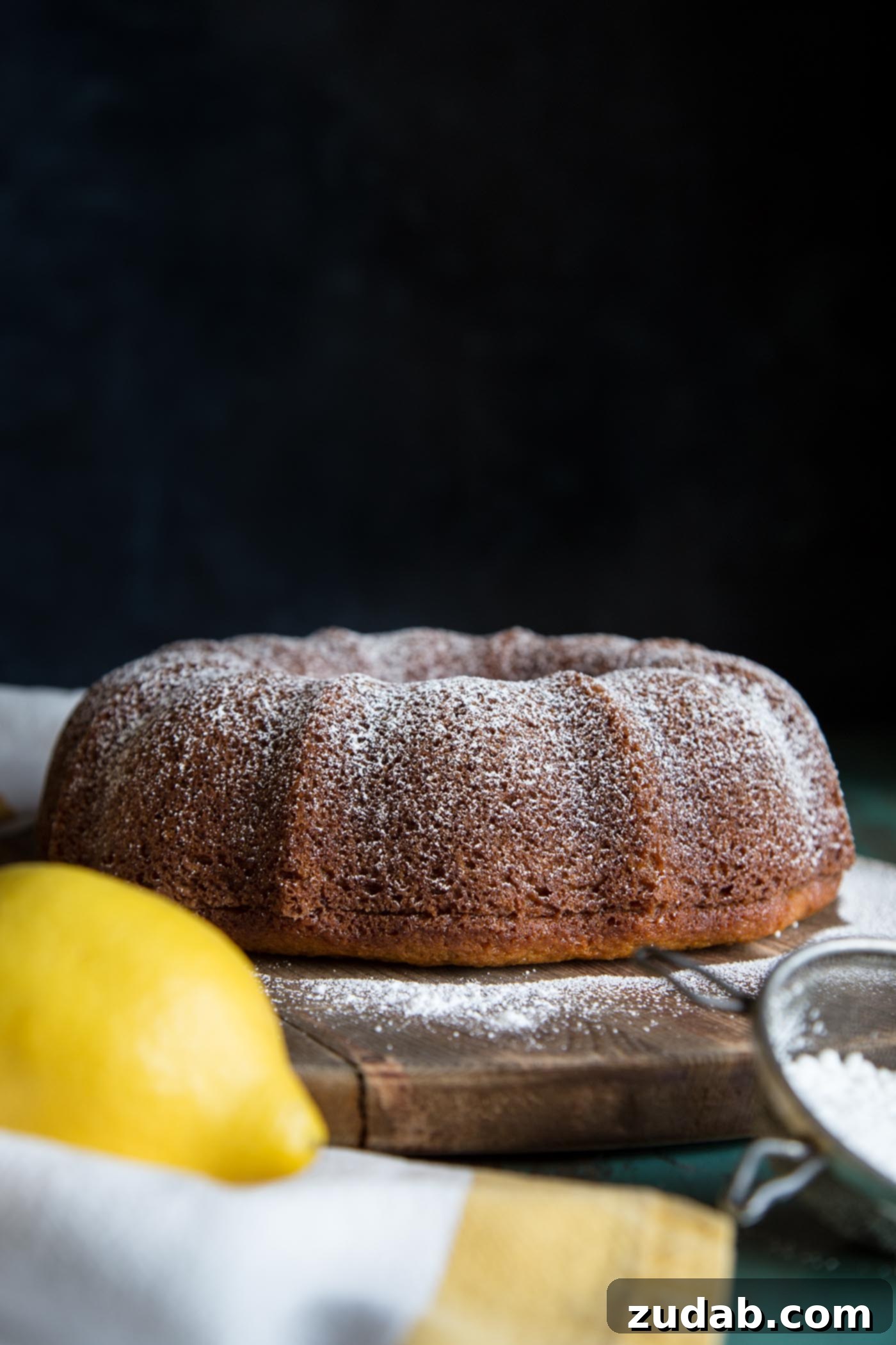 Zesty Lemon Crown 5 Lemon bundt cake without glaze