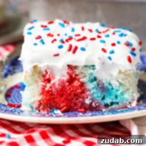 Patriotic Red White and Blue Jello Poke Cake 8 img 67987 7