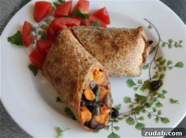 Zesty Vegetarian Tacos with Spicy Crema 5 Roasted-Veggie-and-Black-Bean-Burritos-recipe3