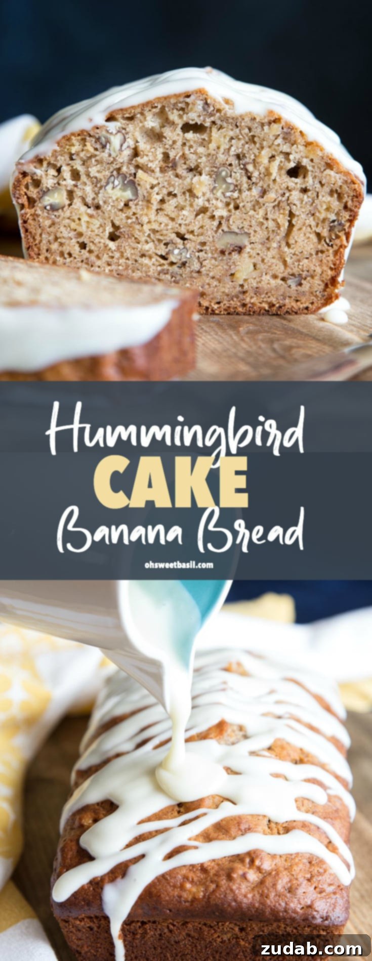 Hummingbird Banana Bread 7 More slices of Hummingbird Cake Banana Bread, displaying the beautiful texture and glaze.