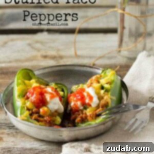 Bell Pepper Taco Boats 7 One of the summertime favorites are these stuffed taco peppers loaded with meat, sauce and cheese all over flowing with deliciousness. Make these tonight!