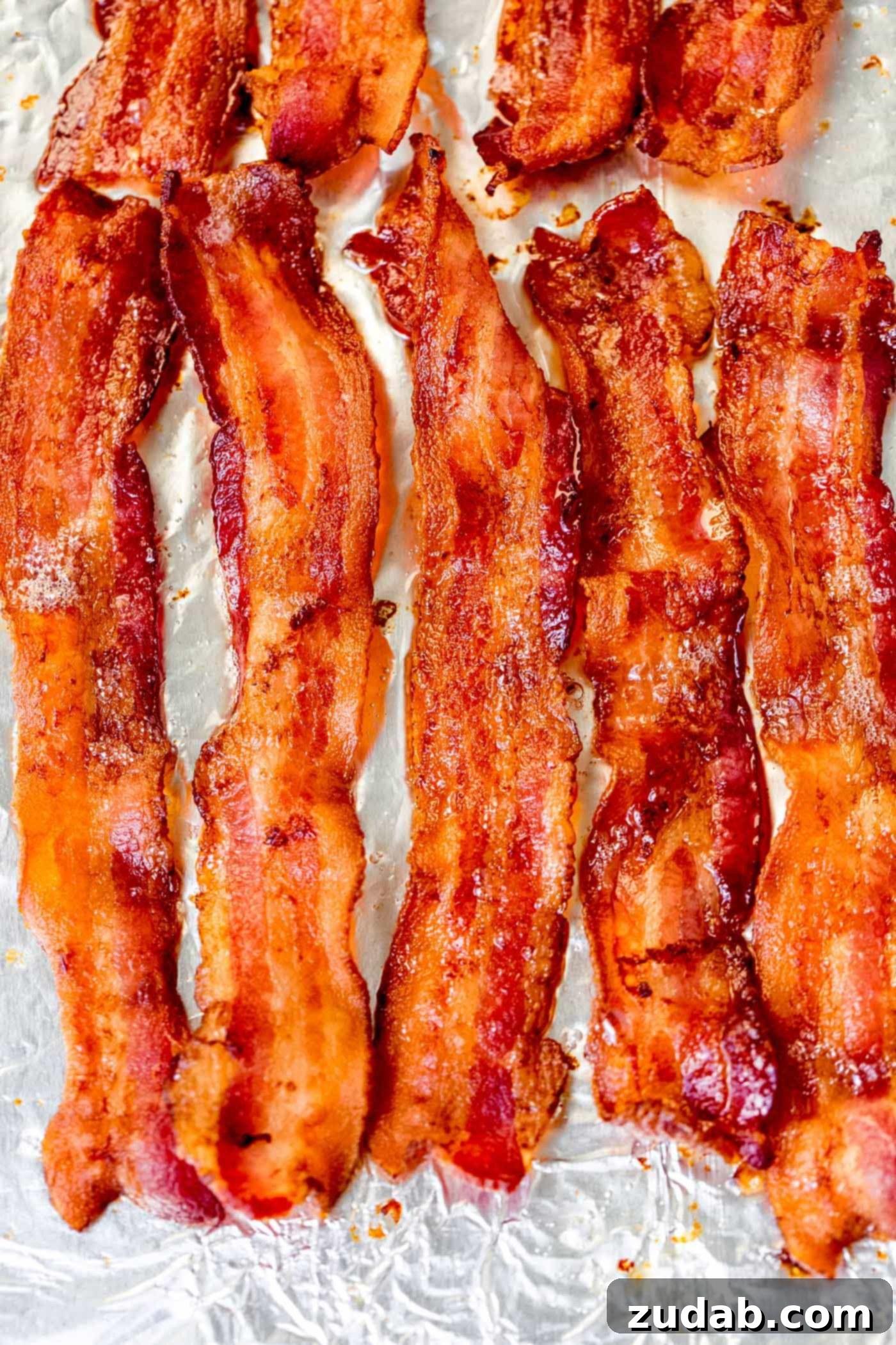 Mastering the Art of Perfect Bacon 5 Five slices of perfectly crisp bacon.