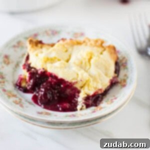 Perfectly baked Lemon Blackberry Cobbler with a golden crust