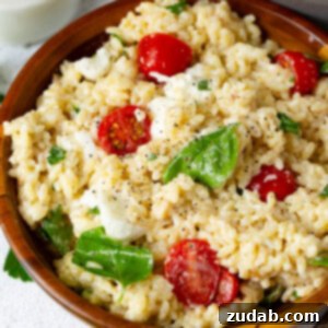 Caprese Orzo Pasta