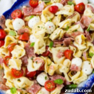 5 Minute Italian Salami Tortellini Salad