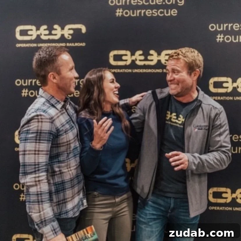 Save the Children - Part 2 A photo of Cade and I talking and laughing with Tim Ballard.