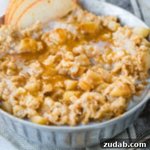 Apple Pie Slow Cooker Oatmeal