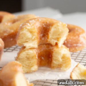 Sweet Homemade Donuts Made Easy 2 A beautifully presented image of a homemade glazed donut, representing the final product of this recipe.
