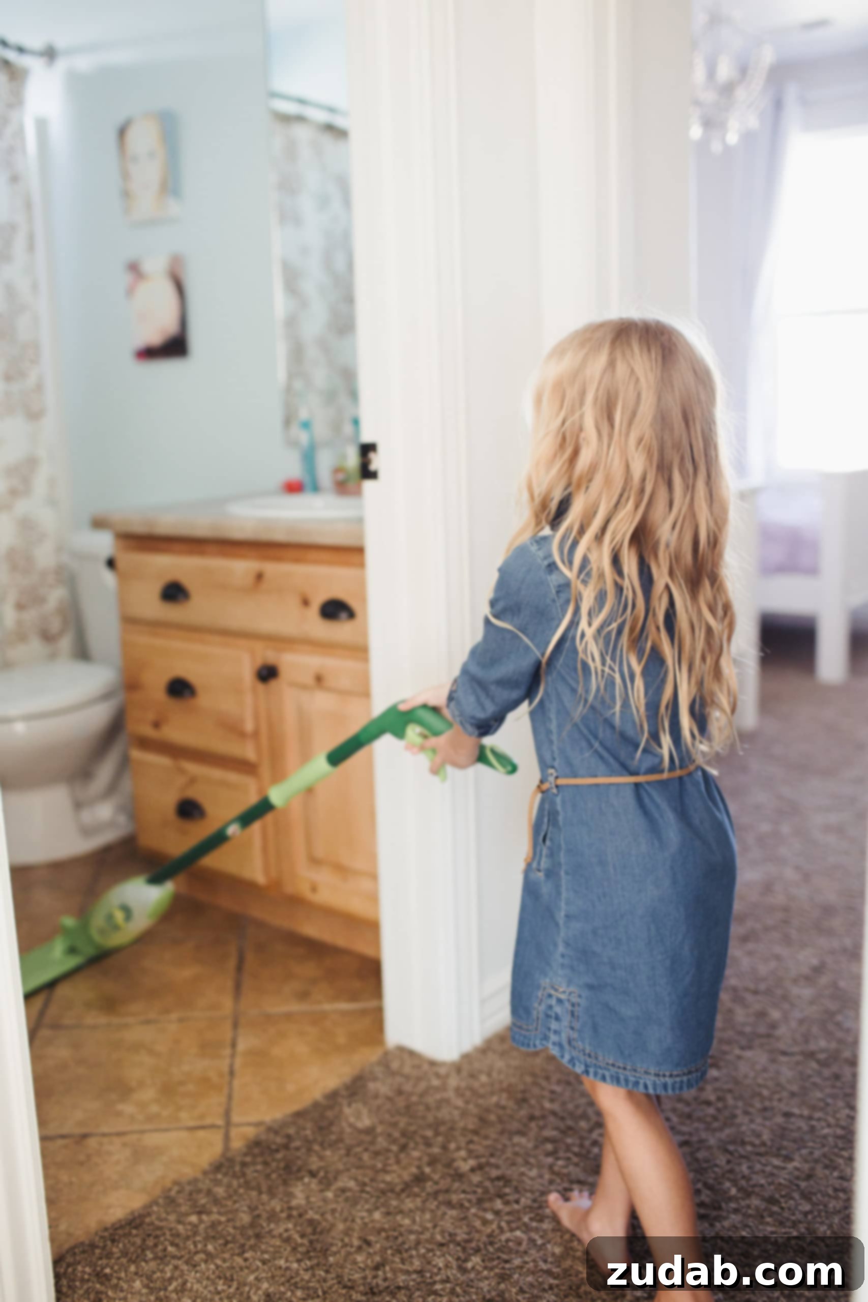 Two-Hour Home Sparkle 4 kids cleaning the house