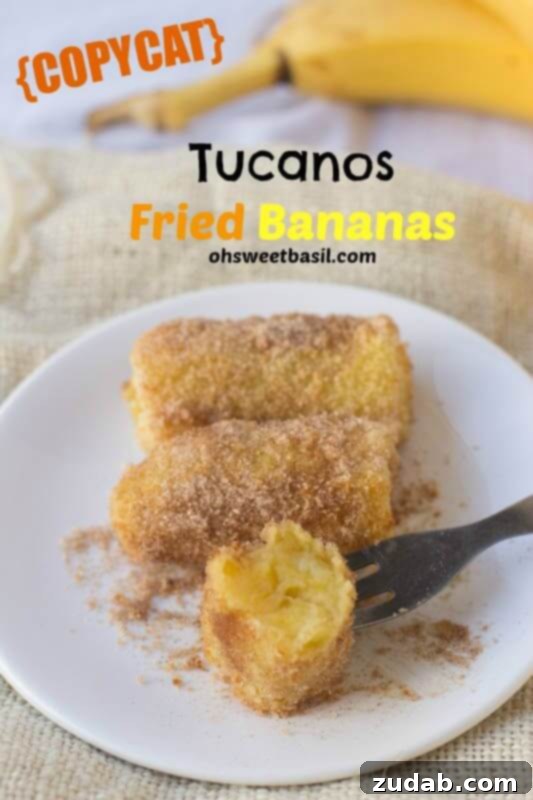 Best Homemade Tucanos Fried Bananas Close-up of freshly made copycat Tucanos fried bananas, ready to be enjoyed