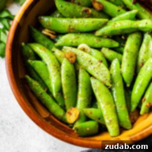 Garlic-Kissed Sugar Snaps 2 Garlic Sautéed Sugar Snap Peas