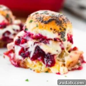 Thanksgiving Encore Turkey Sliders 2 A perfectly baked Leftover Thanksgiving Turkey Slider, golden and inviting.