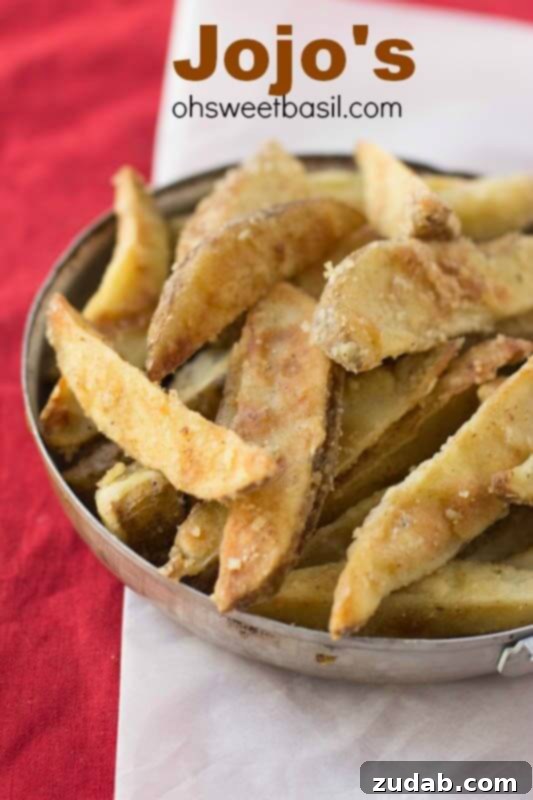 Crispy and Tender Jo Jo's Potato Wedges Perfectly seasoned, tender Jo Jo's potato wedges served hot and fresh from the kitchen.