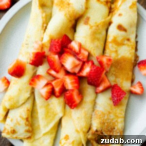 Delicious Swedish Pancakes ready to be served