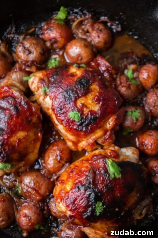Meals for the Week September 25 October 1 6 Delicious one-skillet BBQ chicken and potatoes, perfectly roasted with tender caramelized onions, creating a flavorful and easy make-ahead dinner. A complete meal cooked in a single pan for convenience.