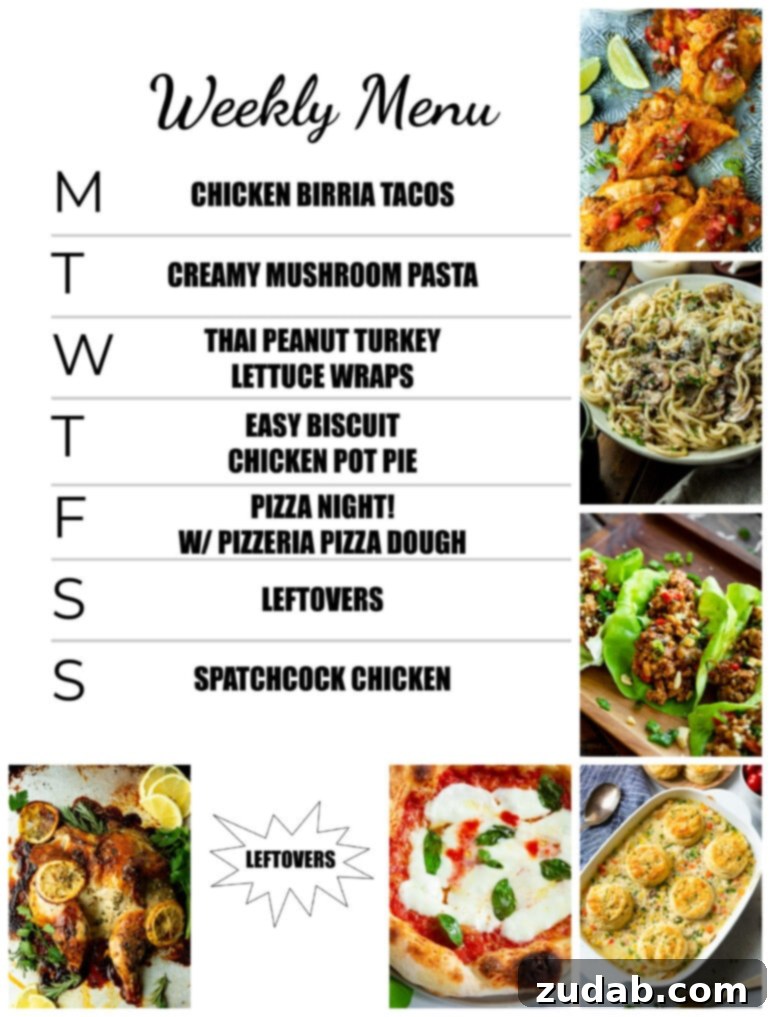 Weekly Meal Plan: October 2-8 2 A vibrant display of various home-cooked dishes, symbolizing a diverse weekly meal plan.
