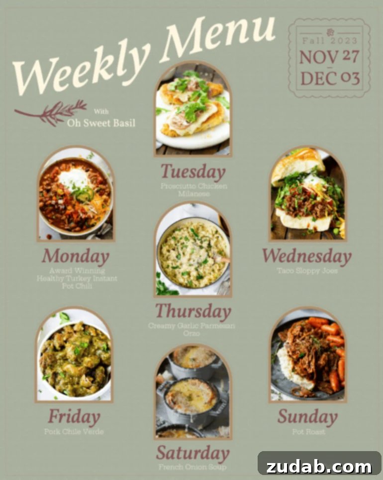 Weekly Meal Plan: November 27 - December 3 2 A vibrant weekly menu plan showcasing a variety of delicious dishes, ready to inspire your cooking adventures from November 27th to December 3rd.