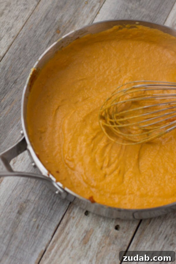 Easy Pumpkin Pasta Sauce Preparation Creamy Pumpkin Pasta sauce with crunchy brown sugar pecans. You have to try to truly understand just how fantastic this pasta dish is! #fishernuts ohsweetbasil.com