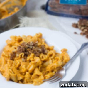 Velvet Pumpkin Pasta 2 Creamy Pumpkin Pasta sauce with crunchy brown bugar pecans. You have to try to truly understand just how fantastic this pasta dish is! #fishernuts ohsweetbasil.com