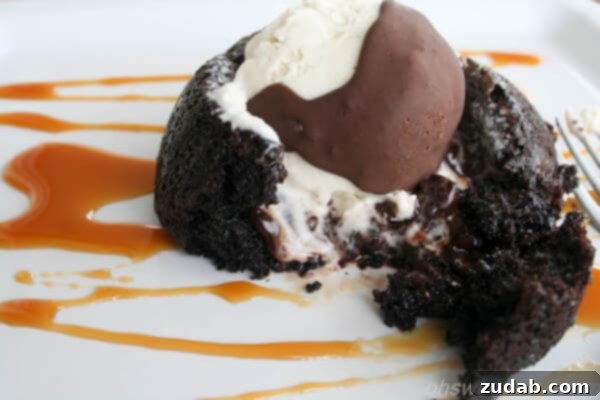 Sumptuous White Chocolate Peanut Butter Banana Cake 4 Copycat Chili's Molten Lava Cake, a rich chocolate dessert