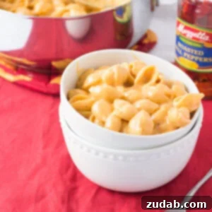 Roasted Red Pepper Macaroni and Cheese