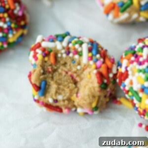 Birthday Cake Protein Balls