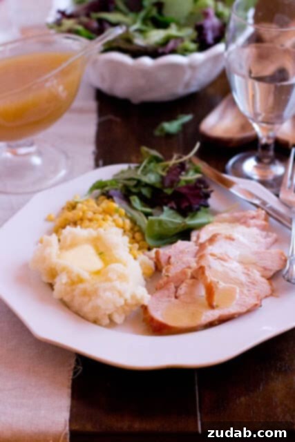 Juicy Herb Roasted Turkey Breast 8 Smoked Turkey, perfectly cooked with a rich, smoky flavor.
