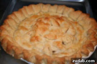 A classic, traditional apple pie with a golden-brown lattice crust, a timeless dessert.