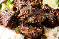 Tender Oven Braised Korean Beef Short Ribs