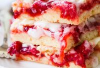 Sweet Cherry Sugar Cookie Bars