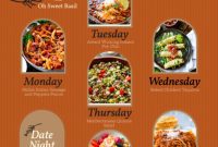 Weekly Meal Plan October 30 to November 5