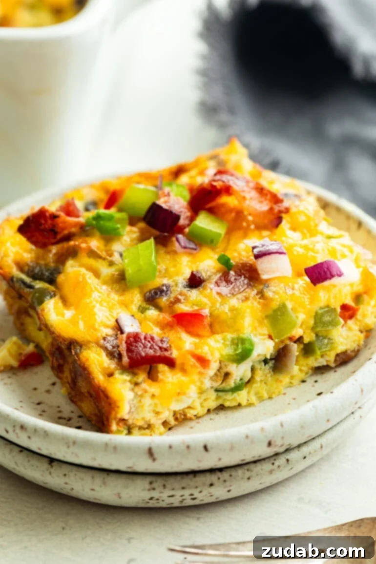 Cheesy Bacon Breakfast Bake 2 Cheesy Bacon Baked Egg Casserole
