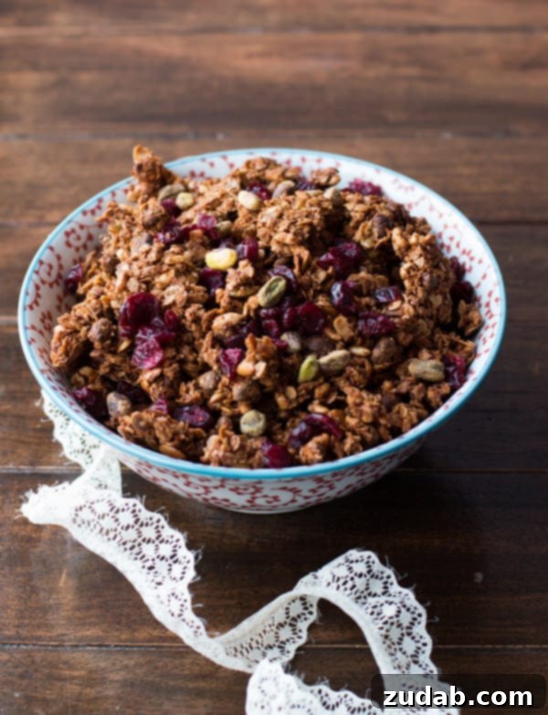 Healthy Granola with Pomegranate Nutritious Pistachio Pomegranate Granola