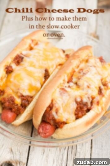 Jalapeño Cheddar Pretzel Hot Dogs with Turkey Chili Cheese 5 Chili Cheese Dogs in a Slow Cooker, an easy and convenient recipe for serving a crowd, featuring classic chili and melted cheese.