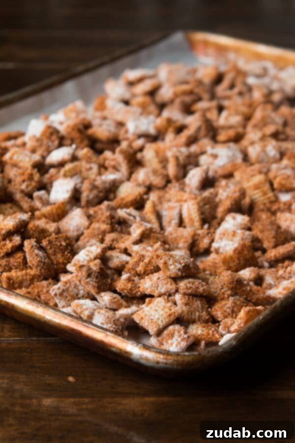 The best version of the famous churro chex snack mix ohsweetbasil.com The ultimate churro chex snack mix, a famous and delicious sweet treat from ohsweetbasil.com