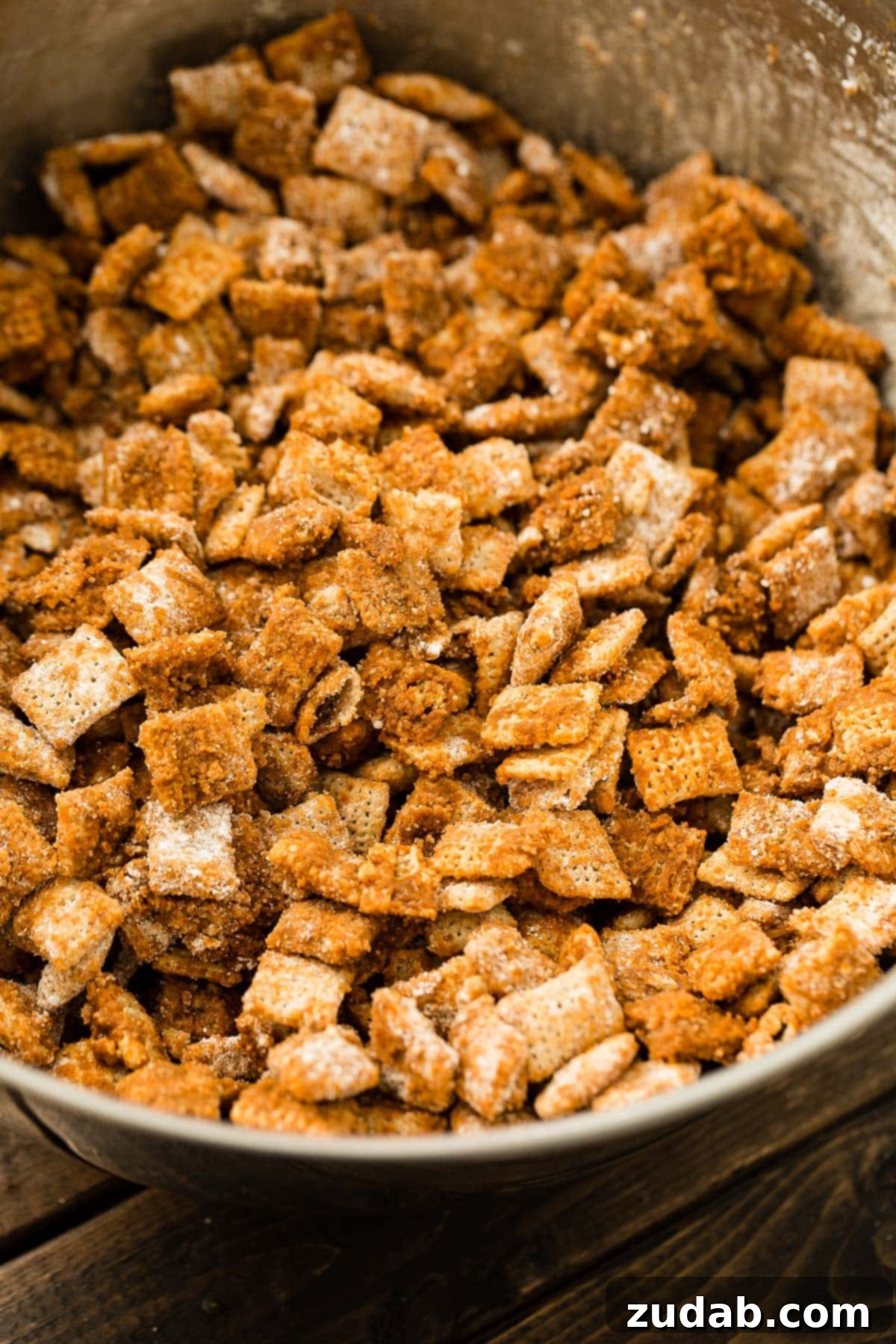 Cinnamon-Sugar Churro Chex Mix 3 Looking for a fun and easy sweet chex mix? We love this easy churro chex mix for parties and entertaining or just a night at home with Netflix!