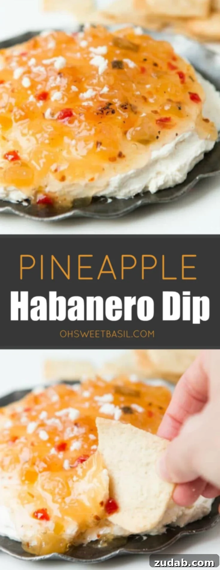 Tropical Fire Dip 3 Full spread of Pineapple Habanero Dip, a perfect spicy-sweet appetizer for gatherings.