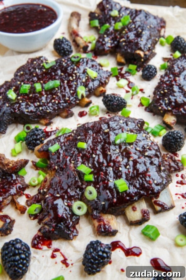 Super easy slow cooker BBQ ribs in a tasty blackberry and hoisin sauce with a healthy hit of Chinese 5 spice! crock pot, pressure cooker, insta pot Super easy slow cooker BBQ ribs in a tasty blackberry and hoisin sauce with a healthy hit of Chinese 5 spice! crock pot, pressure cooker, insta pot