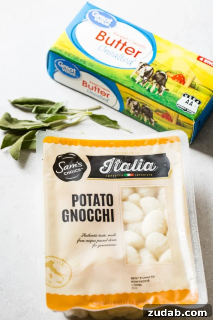 Easy 10-Minute Brown Butter Sage Gnocchi 3 Sam's Choice Italia Gnocchi