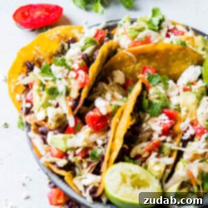 Crisp Black Bean Vegetarian Tacos sound a little boring, and I get that, but you'd be missing out if you didn't try them. The flavor is incredible!!
