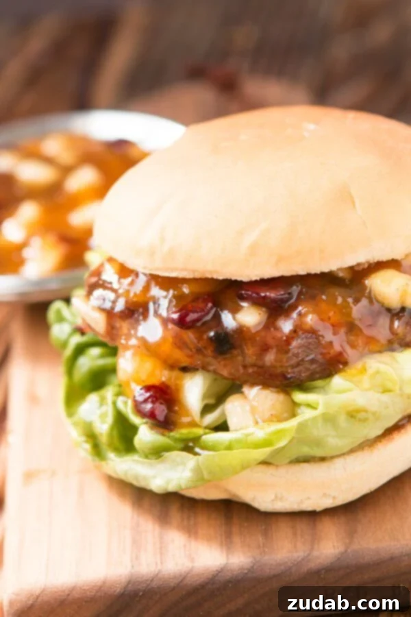Delicious Mar-a-Lago Turkey Burger, Oprah's Top Pick Oprah's Favorite Mar-a-Lago Turkey Burger with Apple Chutney