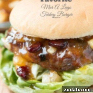 Oprah's Mar-a-Lago Turkey Burger with savory apple chutney