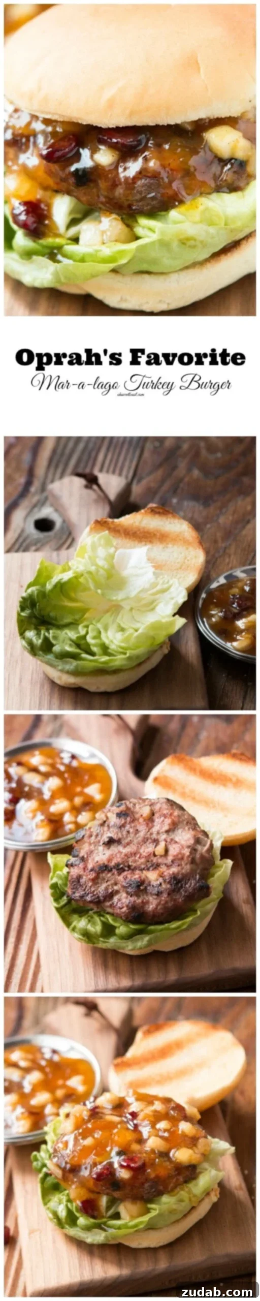The Mar a Lago Turkey Burger Oprah Loves 3 Deliciously cooked Mar-a-Lago Turkey Burger, ready to serve