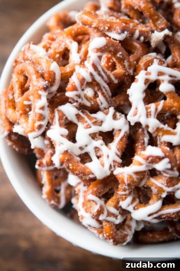 Cinnamon sugar pretzels are one of our all time favorite snacks or treats. Adults and kids cannot stay out of the bowl. Trust me! Cinnamon sugar pretzels are one of our all time favorite snacks or treats. Adults and kids cannot stay out of the bowl. Trust me!