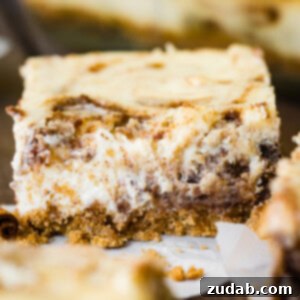 Easy Blender Cinnamon Roll Cheesecake Bars 3 img 61789 7
